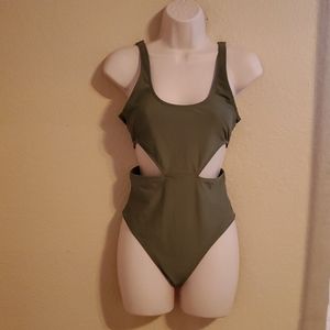 Olive Aerie One Piece Swimsuit